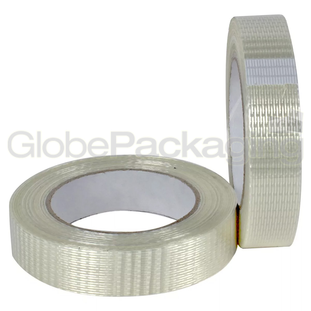 2 Rolls Of STRONG CROSSWEAVE REINFORCED TAPE 25mm x 50M